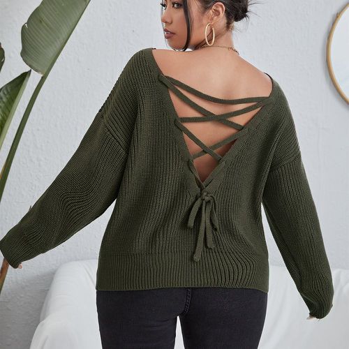 Pull croisé dos-nu - SHEIN - Modalova