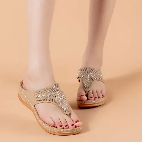 Sandales compensées avec strass - SHEIN - Modalova