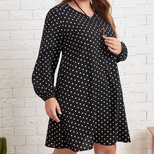 Robe à pois manches bouffantes - SHEIN - Modalova