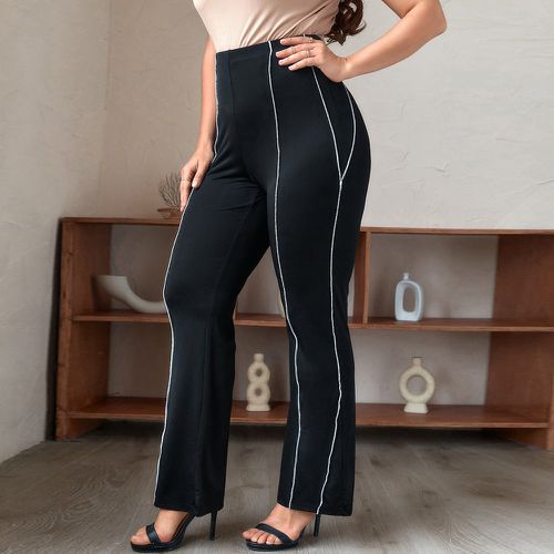 Pantalon bootcut taille haute à surpiqûres - SHEIN - Modalova