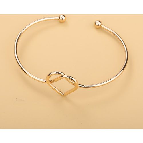 Bracelet ouvert design cœur - SHEIN - Modalova