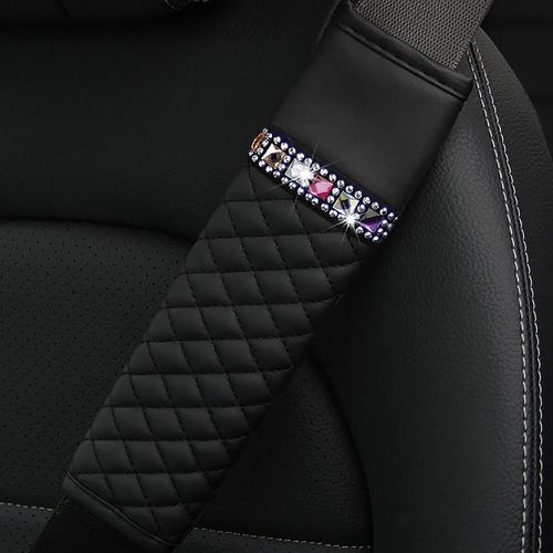 Coussin de ceinture de sécurité de voiture à strass - SHEIN - Modalova