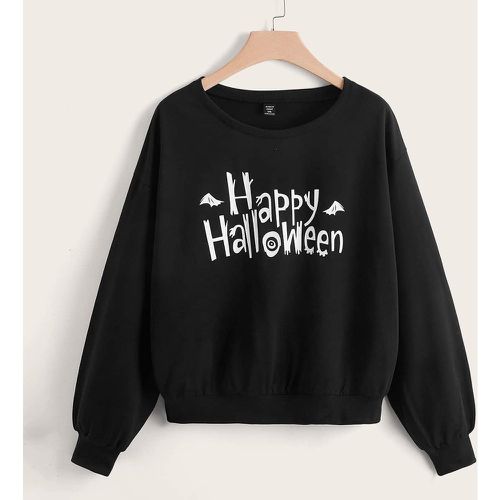 Sweat-shirt halloween à lettres - SHEIN - Modalova
