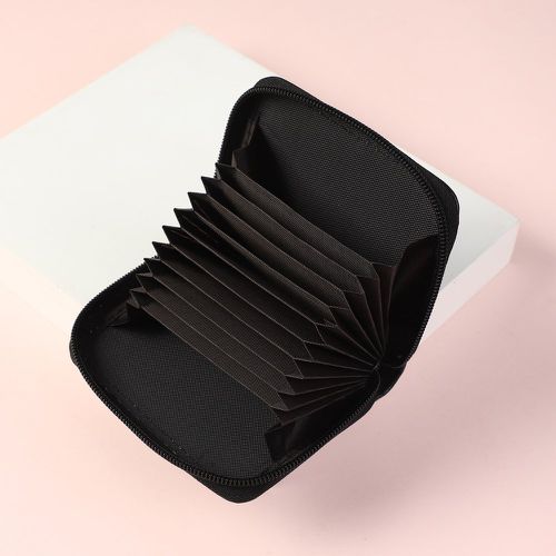 Porte-cartes minimaliste zippé - SHEIN - Modalova
