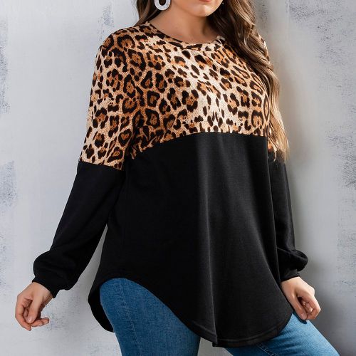 Sweat-shirt à léopard - SHEIN - Modalova