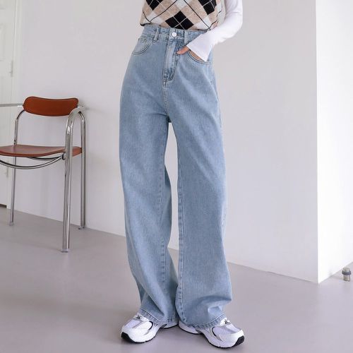 Jean taille haute à poches ample - SHEIN - Modalova