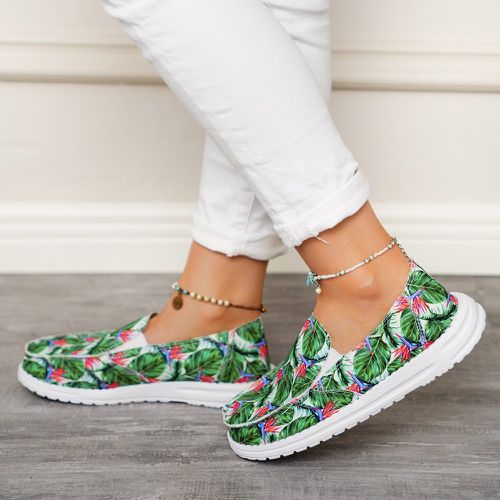 Chaussures glissantes avec motif plante - SHEIN - Modalova