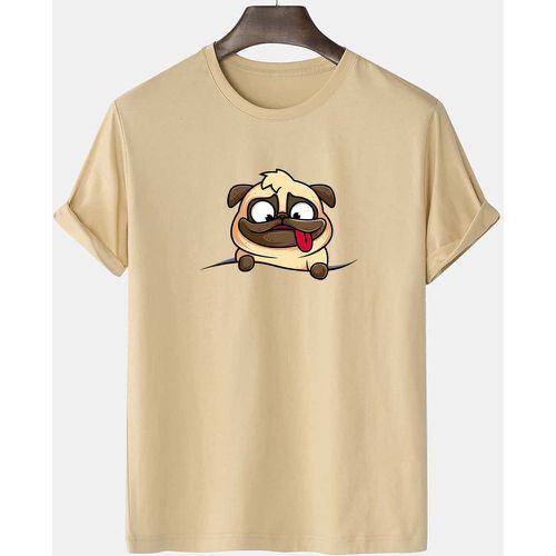 Homme T-shirt chien dessin animé - SHEIN - Modalova
