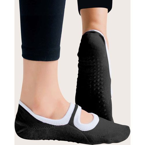 Paire Chaussettes de yoga antidérapantes - SHEIN - Modalova