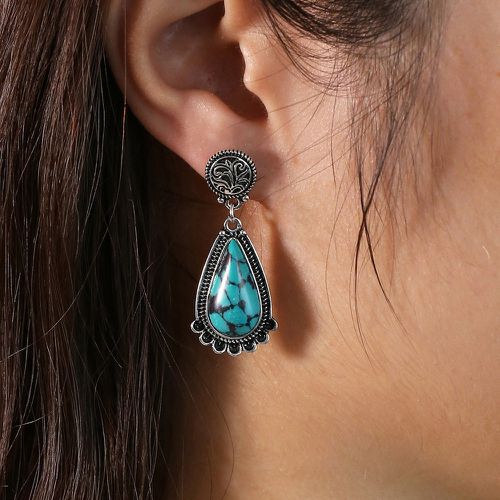 Boucles d'oreilles design goutte d'eau vintage - SHEIN - Modalova