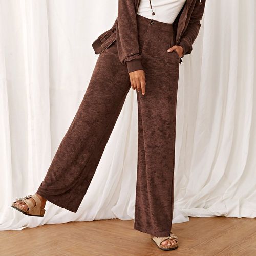 Pantalon ample taille haute à poche - SHEIN - Modalova
