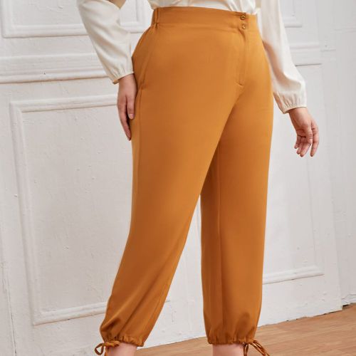 Pantalon taille haute à cordon - SHEIN - Modalova