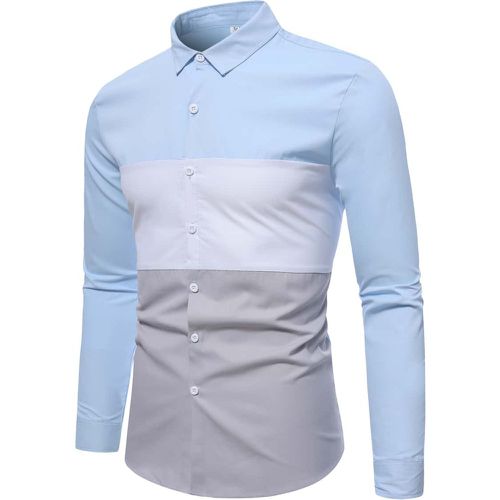 Homme Chemise à blocs de couleurs - SHEIN - Modalova