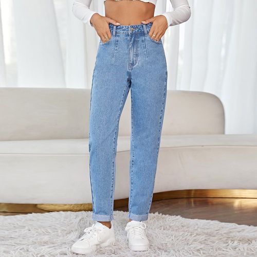 Jean mom taille haute - SHEIN - Modalova