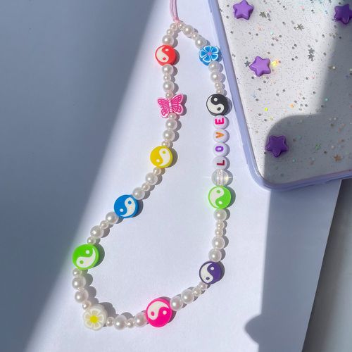 Bracelet avec perle et taijitu - SHEIN - Modalova