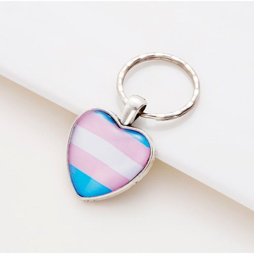 Porte-clés avec cœur fierté trans - SHEIN - Modalova