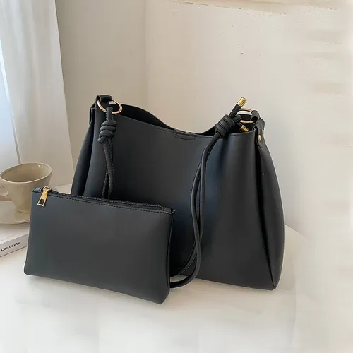 Sac seau minimaliste avec pochette intérieure - SHEIN - Modalova