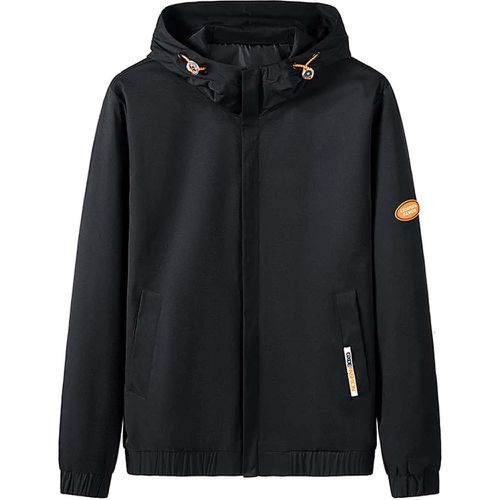 Veste zippé à applique à cordon à capuche - SHEIN - Modalova