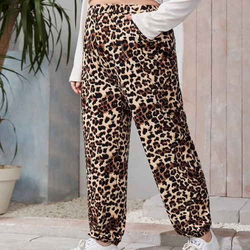 Pantalon carotte léopard - SHEIN - Modalova
