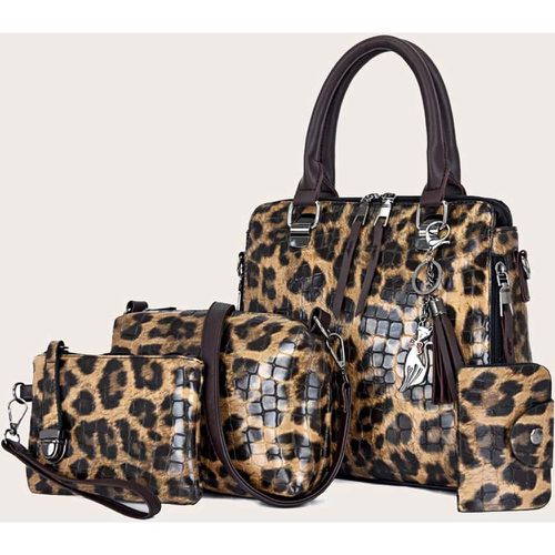 Pièces Set de sac à main léopard - SHEIN - Modalova