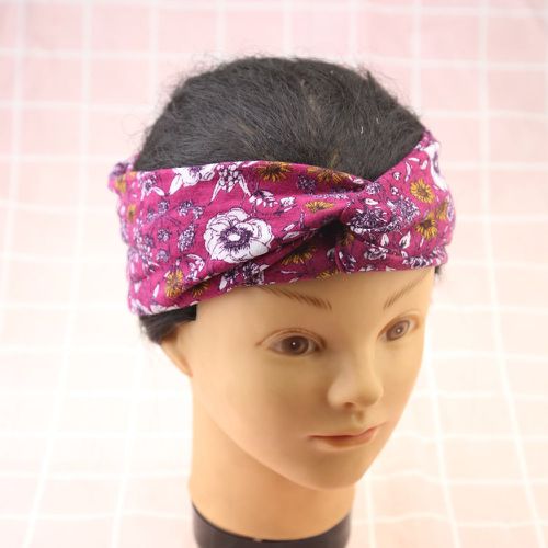 Bandeau pour cheveux à imprimé fleur torsadé - SHEIN - Modalova