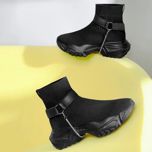 Baskets chaussettes minimaliste montantes - SHEIN - Modalova