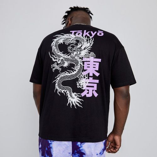 T-shirt avec motif caractère japonais & dragon chinois - SHEIN - Modalova