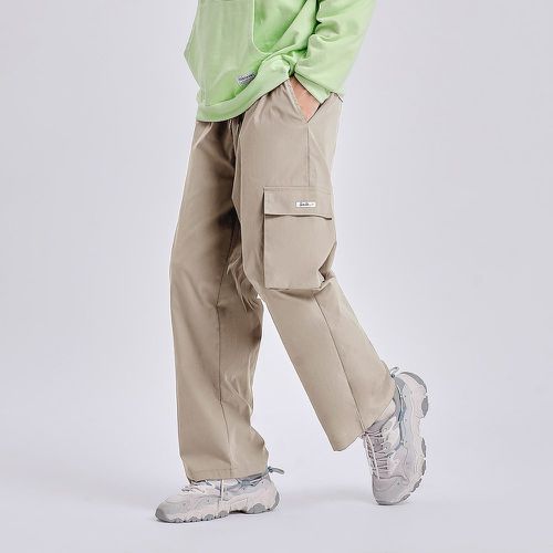 Pantalon à applique poche à rabat à cordon - SHEIN - Modalova