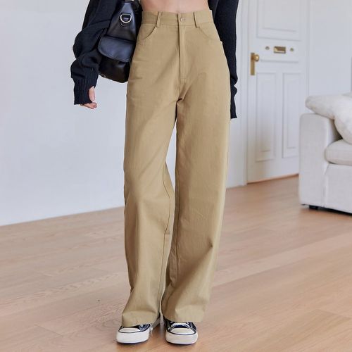 Pantalon taille haute à poche - SHEIN - Modalova