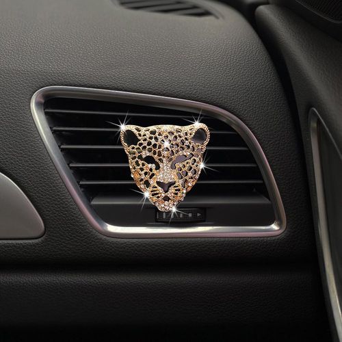 Clip avec strass léopard design sortie d'air de voiture - SHEIN - Modalova