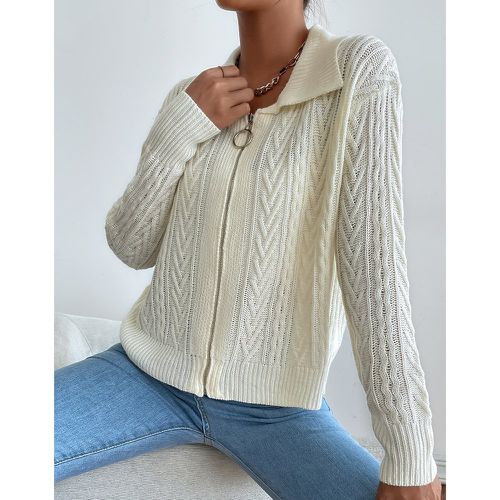 Cardigan avec anneau zippé - SHEIN - Modalova