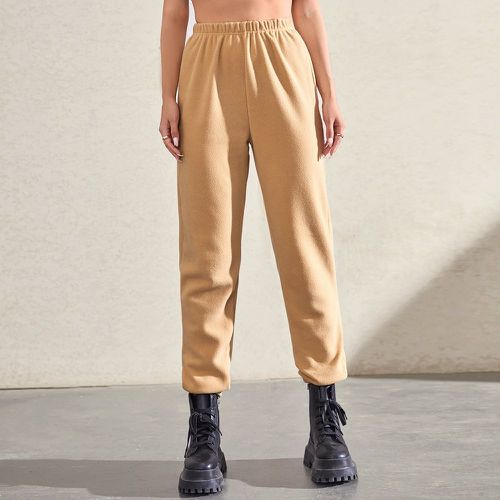 Pantalon de survêtement unicolore taille élastique - SHEIN - Modalova