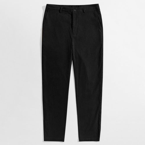 Pantalon en velours côtelé avec poches - SHEIN - Modalova