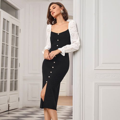 Robe pull en mélange de laine ajusté - SHEIN - Modalova