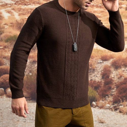 Homme Pull en tricot texturé - SHEIN - Modalova