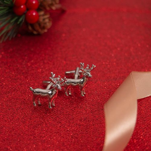 Boutons de manchette Noël design cerf - SHEIN - Modalova