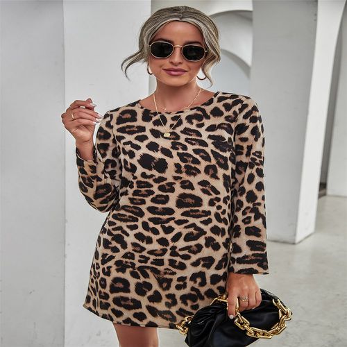 Robe tunique à léopard - SHEIN - Modalova