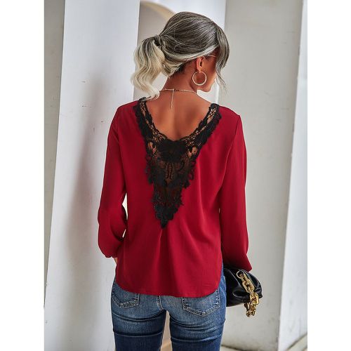 Blouse en dentelle manches bouffantes - SHEIN - Modalova