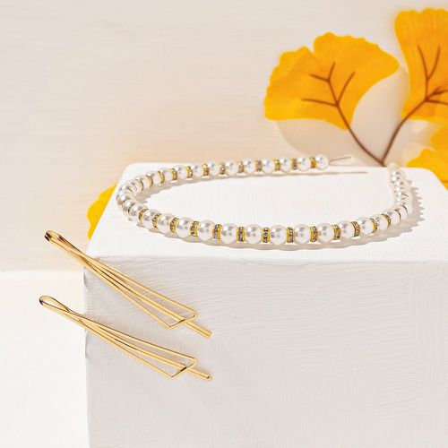 Bandeau avec fausses perles & 2 pièces Épingle à cheveux - SHEIN - Modalova
