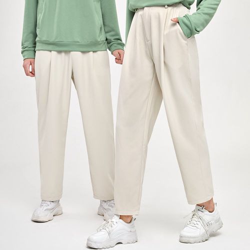 Pièce Pantalon trapèze plissé à poche - SHEIN - Modalova