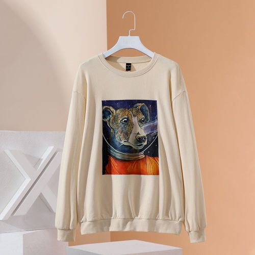 Sweat-shirt à imprimé dessin animé - SHEIN - Modalova