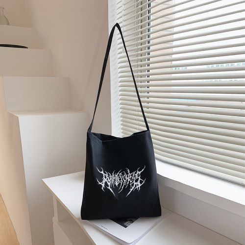 Sac seau graphique en canevas - SHEIN - Modalova