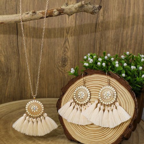 Pièces Set de bijoux à franges vintage fleur - SHEIN - Modalova