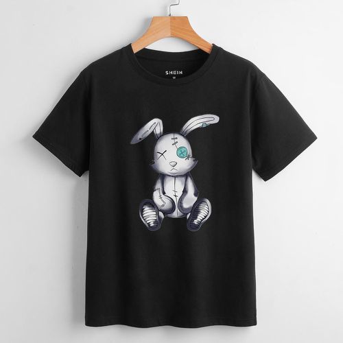 T-shirt à imprimé lapin dessin animé - SHEIN - Modalova