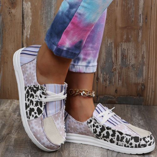 Chaussures à blocs de couleurs à lacets décontractées - SHEIN - Modalova