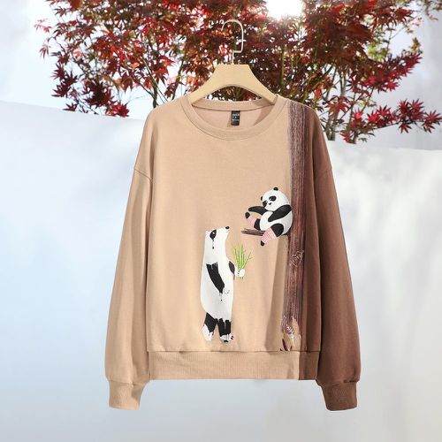 Sweat-shirt à imprimé panda - SHEIN - Modalova