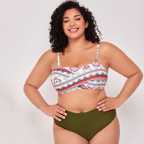 Bikini fleuri torsadé taille haute - SHEIN - Modalova