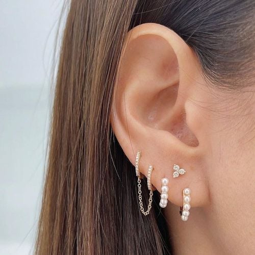 Pièces Boucles d'oreilles à fausse perle - SHEIN - Modalova
