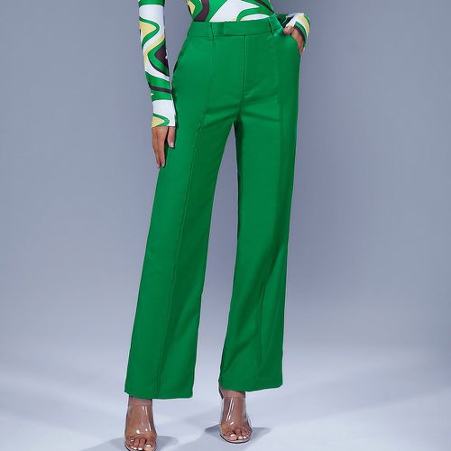 Pantalon taille haute couture à poches - SHEIN - Modalova