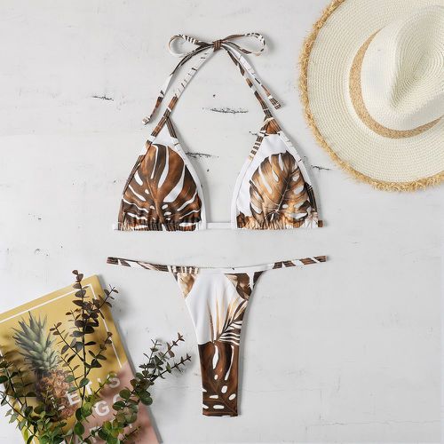 Bikini à imprimé tropical - SHEIN - Modalova